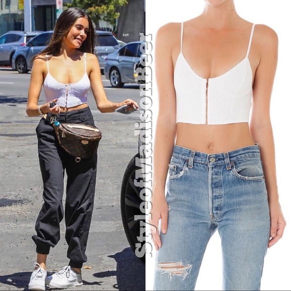 ARE YOU AM I white keke bustier top! - Picture 1 of 4